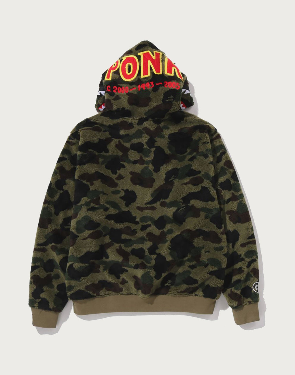 1ST CAMO 2ND SHARK BOA HOODIE JACKET MENS