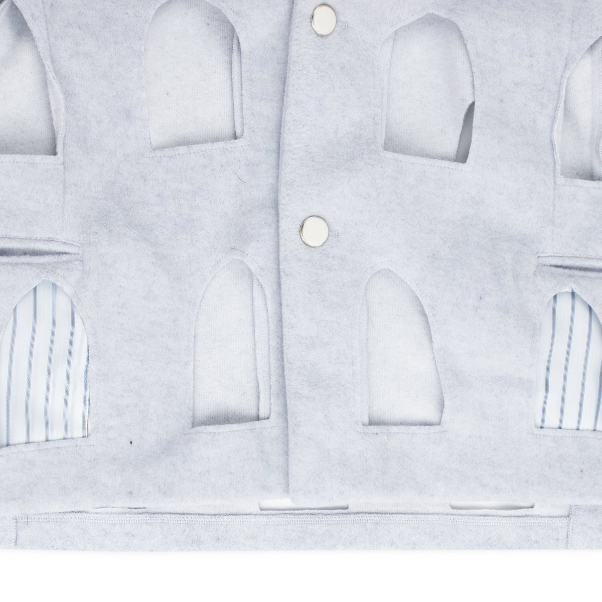 GRAY STAINED GLASS LASER BLAZER