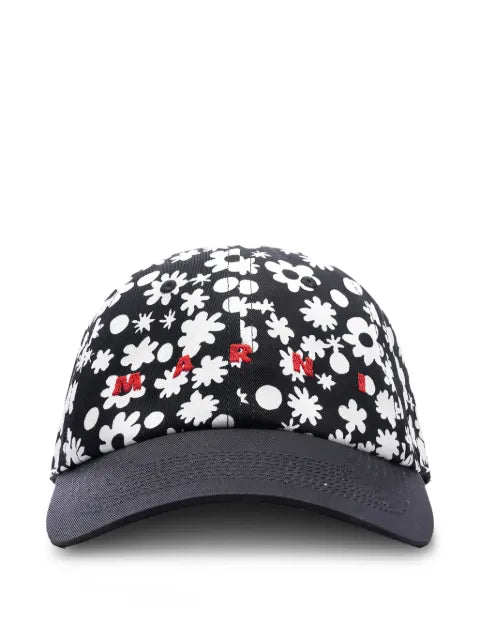 Marni floral-print baseball cap