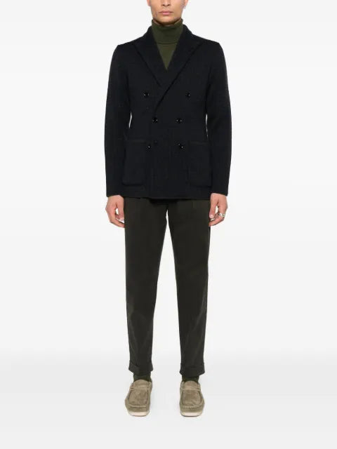 Lardini houndstooth double-breasted jacket