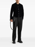 Manière De Voir Nassim velvet jacket with contrast piping
