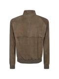 Baracuta suede bomber jacket