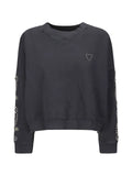 Htc Los Angeles stud-embellished paisley sweatshirt