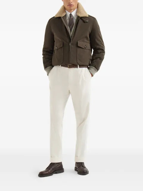 Brunello Cucinelli alpaca, cashmere and wool cardigan