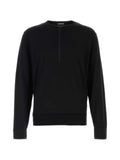 TOM FORD wool silk cashmere blend henley sweater