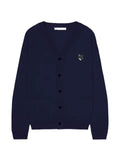 Maison Kitsuné logo-patch V-neck cardigan