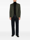 Luigi Bianchi herringbone-weave notched-lapel blazer