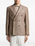 Peserico double-breasted peak-lapels jacket