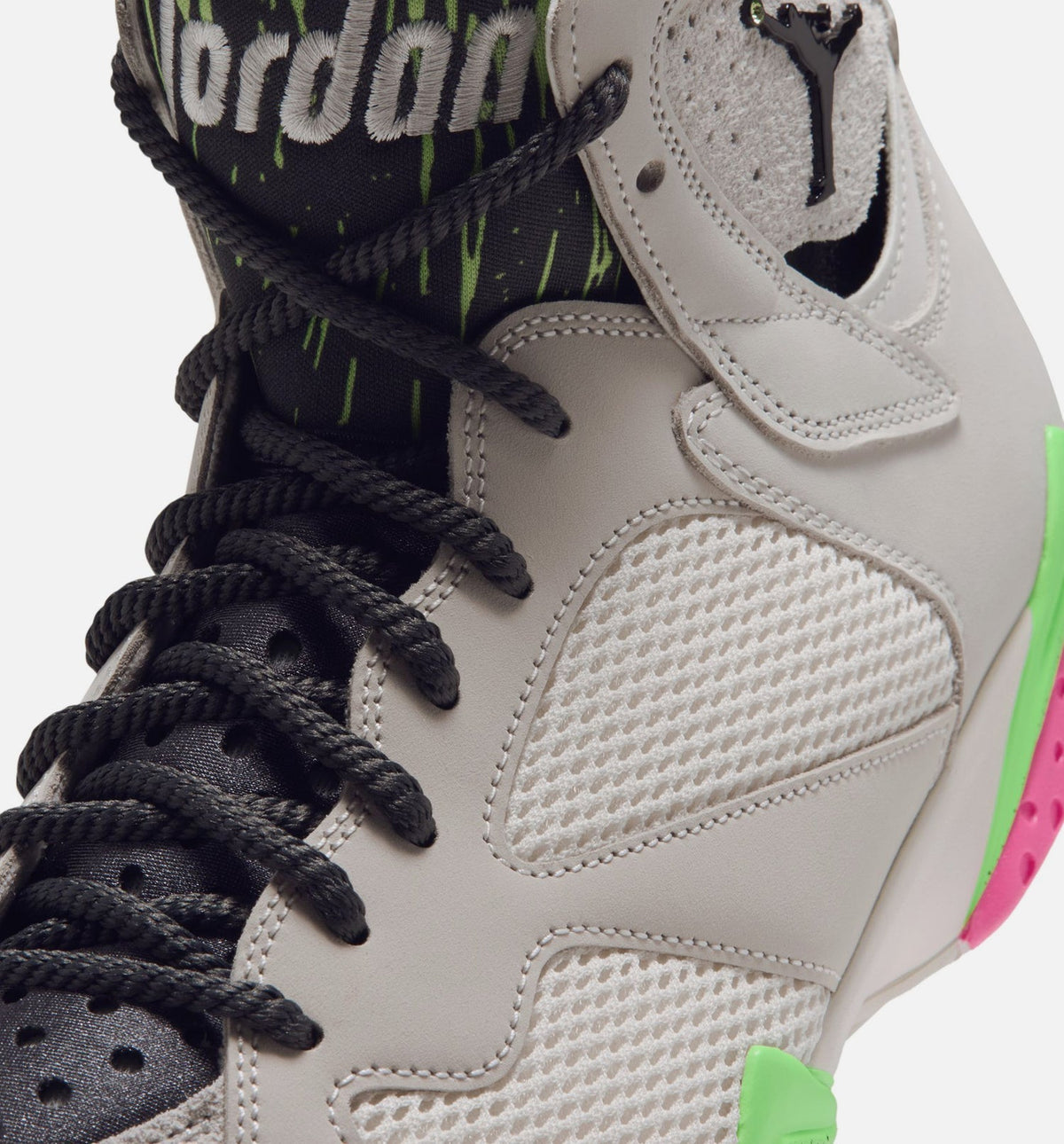 Air Jordan 7 Retro "Tennis Day" Men's Shoe – Phantom/Lime Blast/Pink Blast/Anthracite