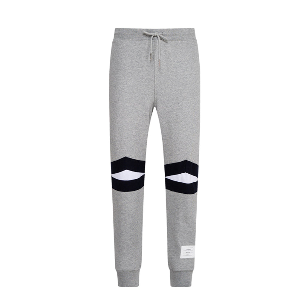 Thom Browne Style Unisex Sweatpants with Signature Four-Bar Detail