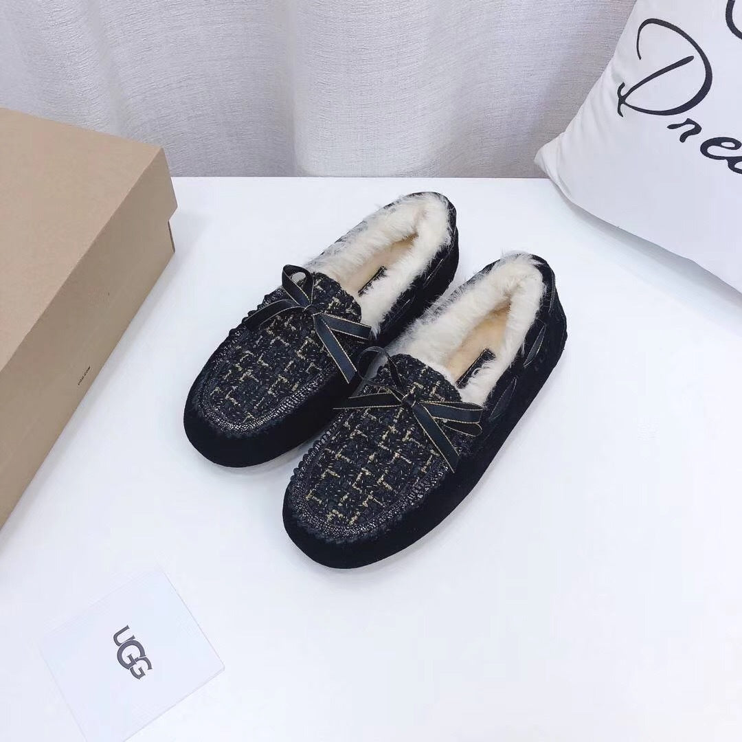 Black Chanel-Style Driving Loafers — Sophisticated & Chic | New Arrival | In Stock