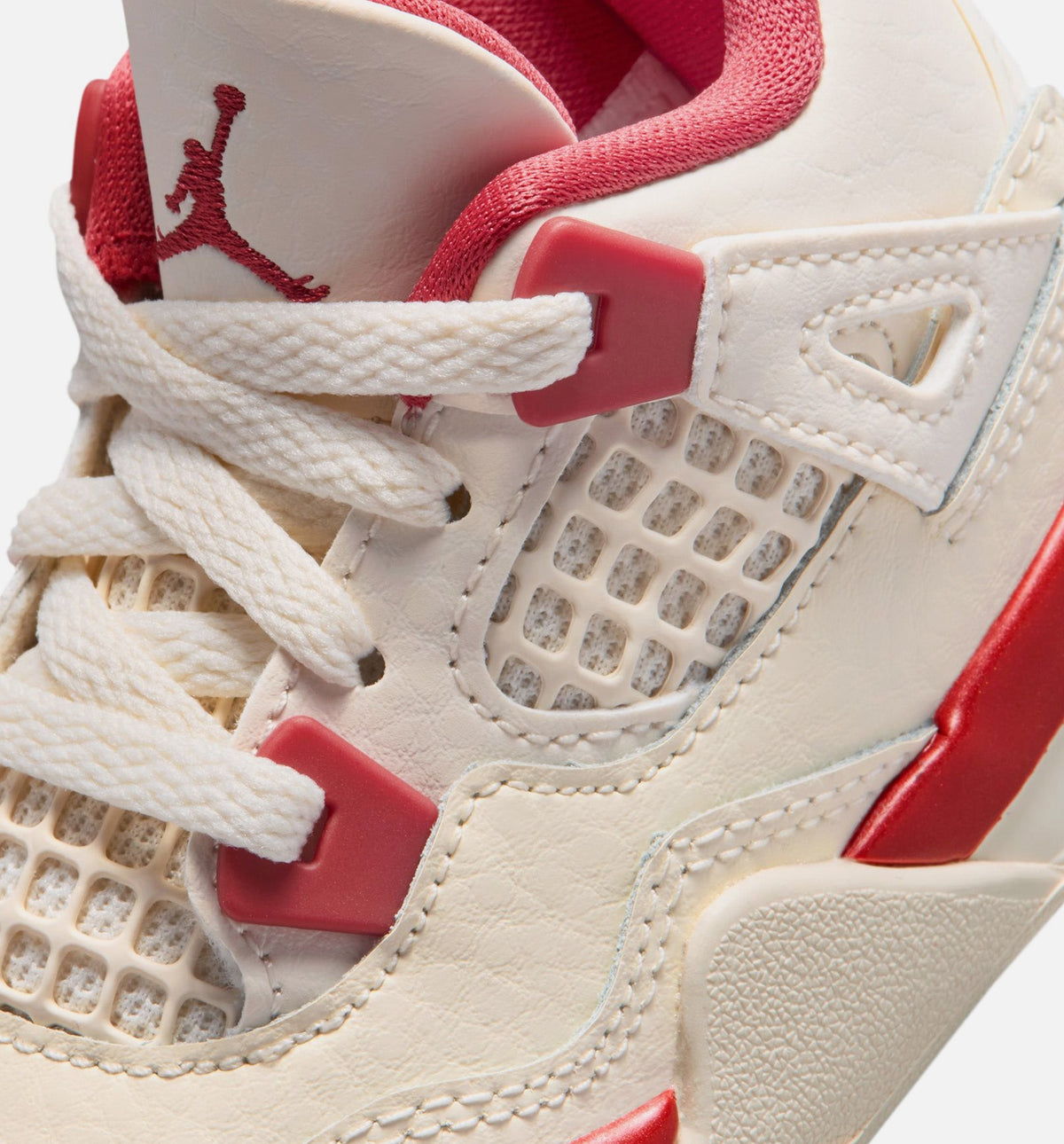 Air Jordan 4 Retro Valentine's Day Infant/Toddler – Pale Ivory/Sierra Red/Tough Red