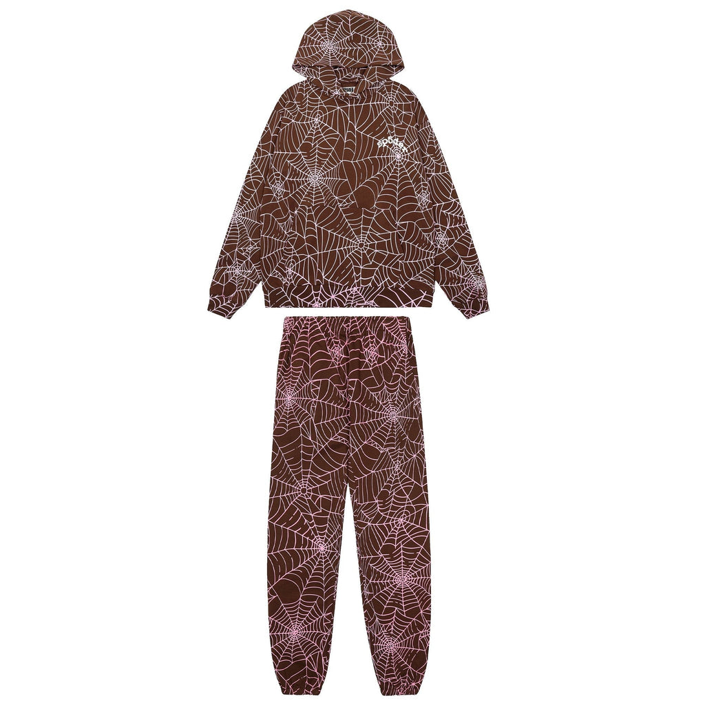 Sp5der Spider-Web Hoodie & Jogger Matching Set
