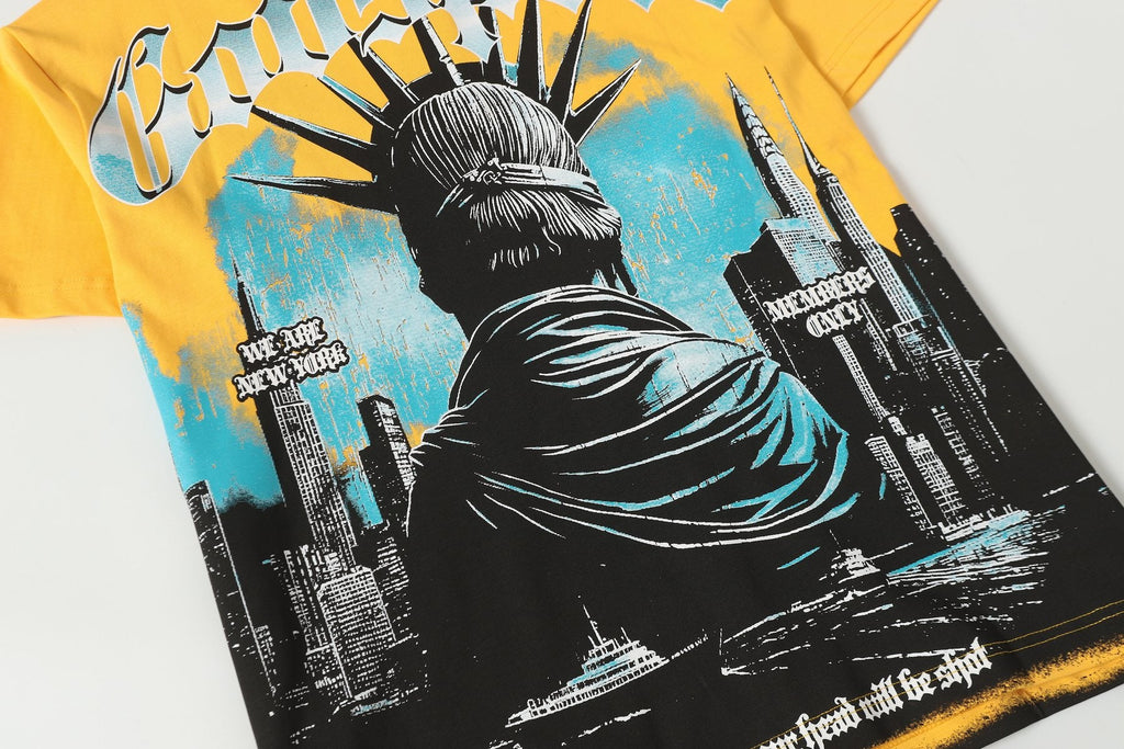 Godspeed Yellow Statue of Liberty Graphic T-Shirt