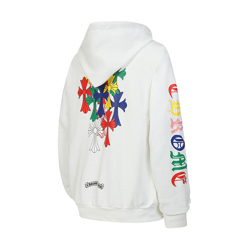 Chrome Hearts Cross Hoodie White Multicolor