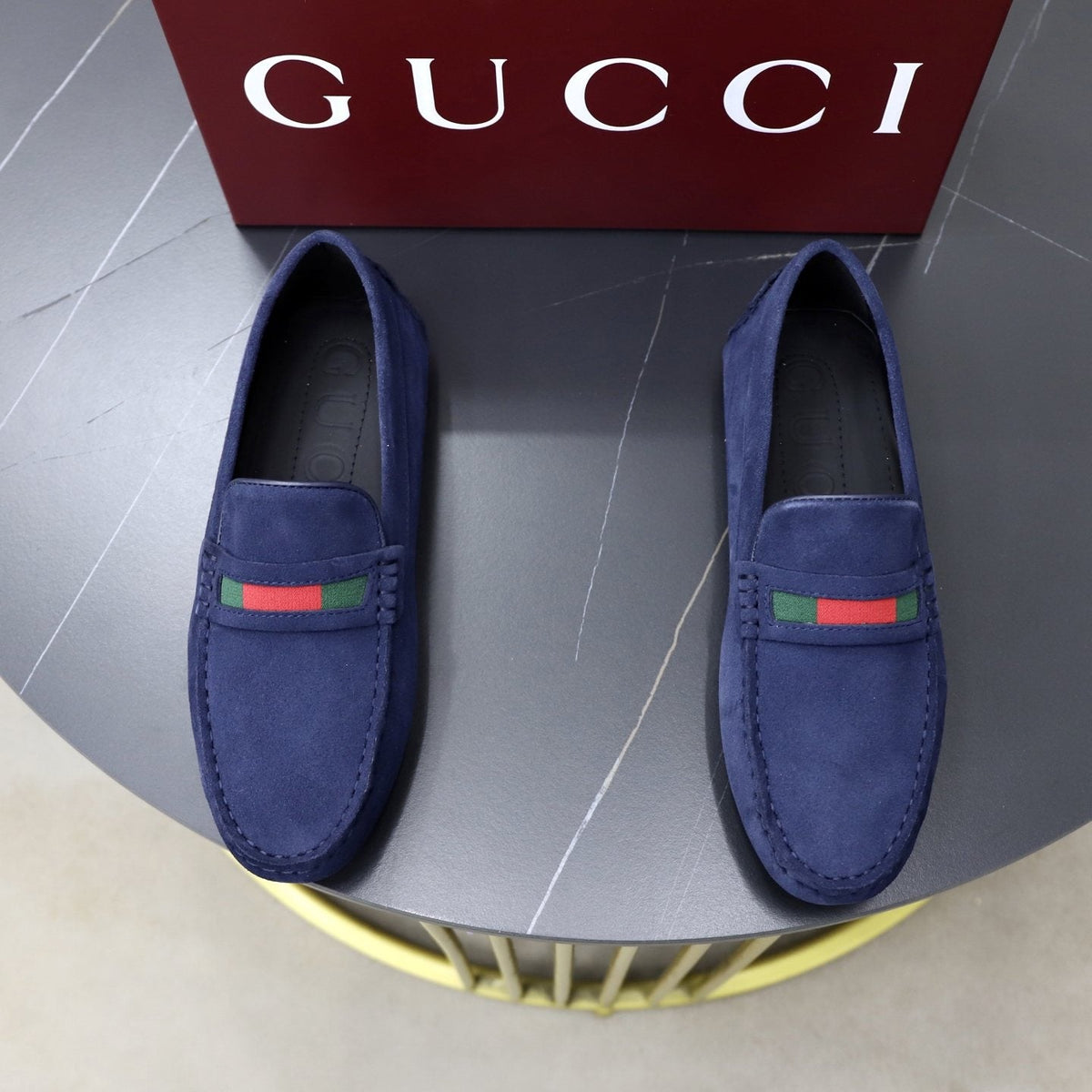 Gucci Men's Stripe Slip-On Loafers