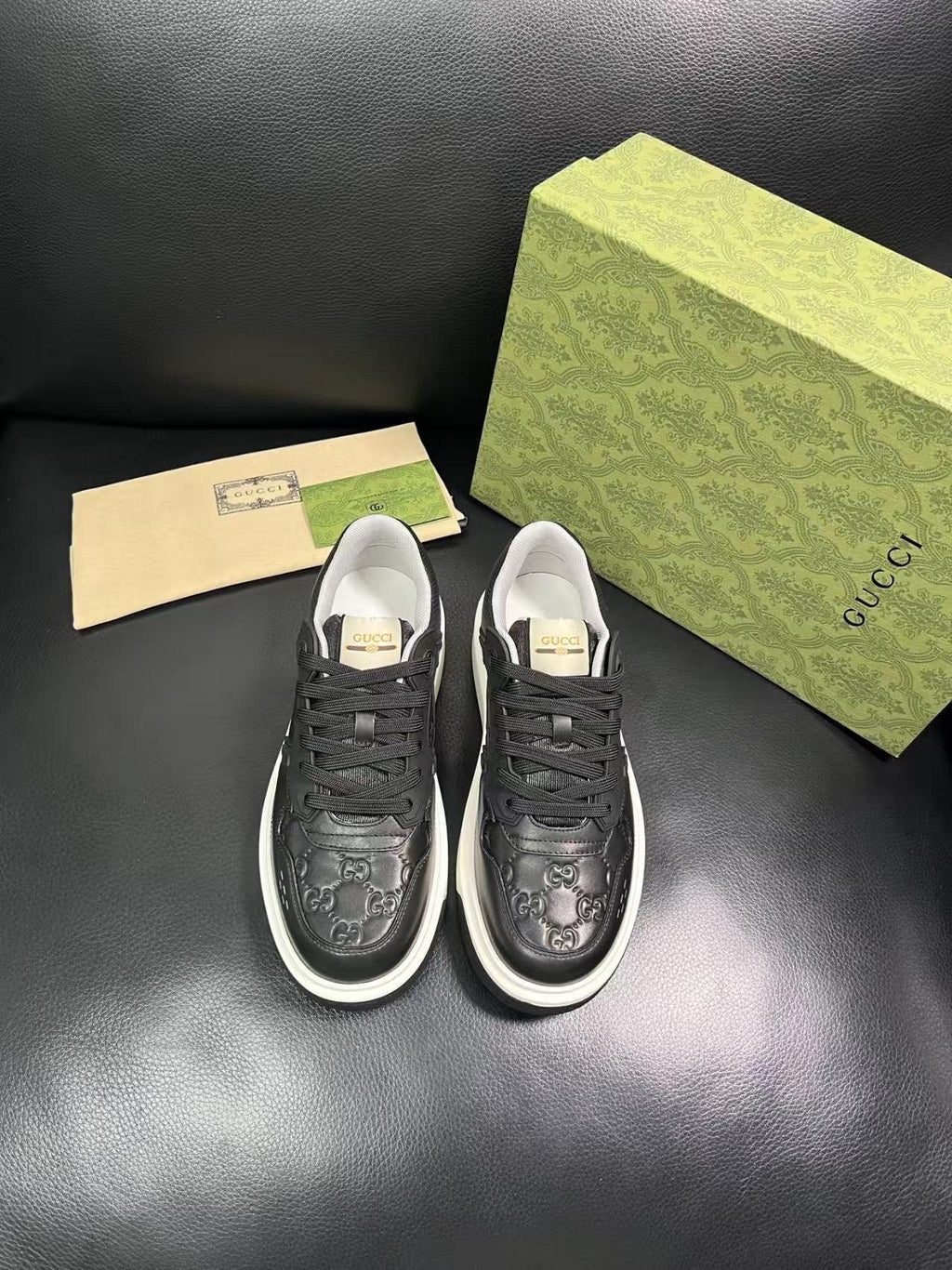 Gucci Embossed Low-Top Sneakers